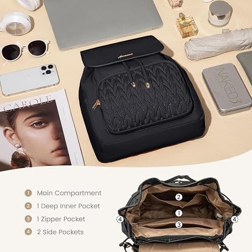 LOVEVOOK Mini Backpack for Women,Small Backpack Purse for Travel Work Cute Backpack Daypack With Anti-theft Pocket Mini Bag for Daily College Shopping thumbnail 4