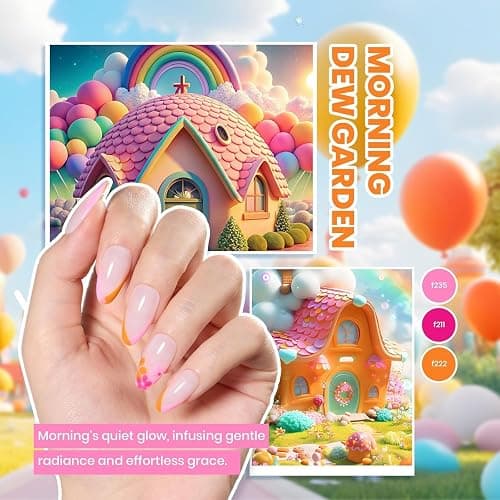 Beetles Gel Nail Polish Kit with U V Light - 80Pcs Color Enchantment 55 Colors Gel Polish Starter Kit with Base Top Coat DIY Nails Supply Stickers Manicure Tools Christmas Gift for Women Teens Girls thumbnail 5