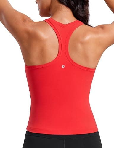 CRZ YOGA Butterluxe Racerback Tank Tops for Women - Yoga Workout Casual Gym Athletic Camisole Tight Sleeveless Shirts - Image 1