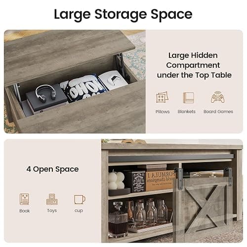 SEDETA Lift Top Coffee Table thumbnail 7
