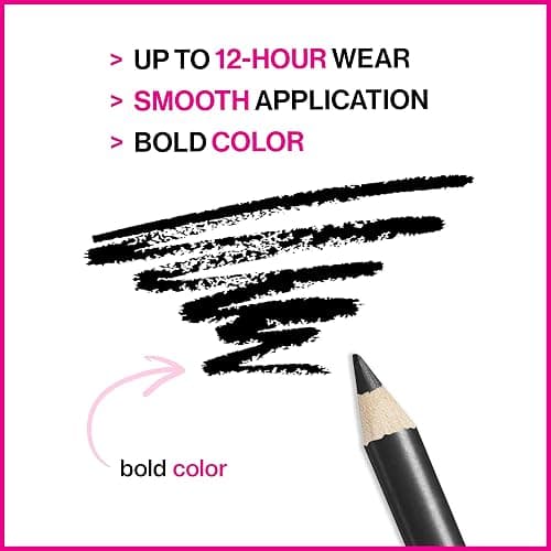 wet n wild Color Icon Kohl Eyeliner Pencil - Rich Hyper-Pigmented Color, Smooth Creamy Application, Long-Wearing Matte Finish Versatility, Cruelty-Free - Baby's Got Black thumbnail 4