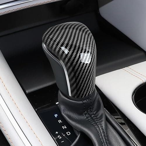 GIPFIRE ABS Carbon Fiber Car Interior Auto Gear Shift Knob Frame Cap Cover Trim Car Protect Accessories Case for Toyota Camry 2018-2025 for Corolla 2020-2024 Automatic Transmission thumbnail 3