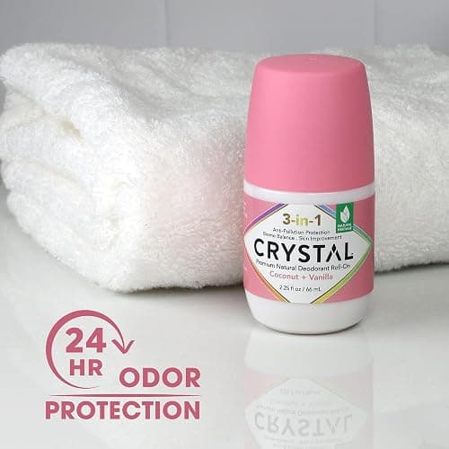 Crystal 3-in-1 BioHealth Deodorant, Coconut & Vanilla, Natural Odor Protection with Aloe & Hyaluronic Acid, Microbiome-Friendly, Moisturizing, Anti-Pollution Formula (2.25 Fl Oz) thumbnail 4