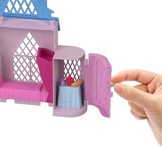 Mattel Disney Frozen Toys, Anna Doll House Stackable Castle with Small Doll, Olaf Figure & 7 Furniture & Accessories, Inspired by the Movie thumbnail 5