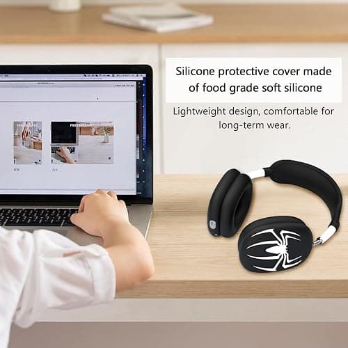 3-in-1 Silicone Case Cover for AirPods Max Headphones, Apple AirPod Max Accessory Protective Cover, Headband/Ear Cups/Ear Pad Covers, Anti-Scratch and Sweatproof thumbnail 5