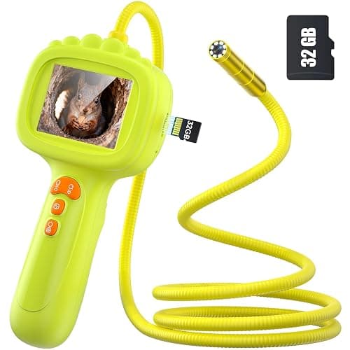 IWOBAC 2.6FT Borescope Snake Camera Toy with Light & 32GB SD Card for Kids Science Educational STEM Toys for Outdoor Camping Nature Exploration Birthday Gift for 4 5 6 7 8 9 10 12 Years Old Boy Girls - Image 1