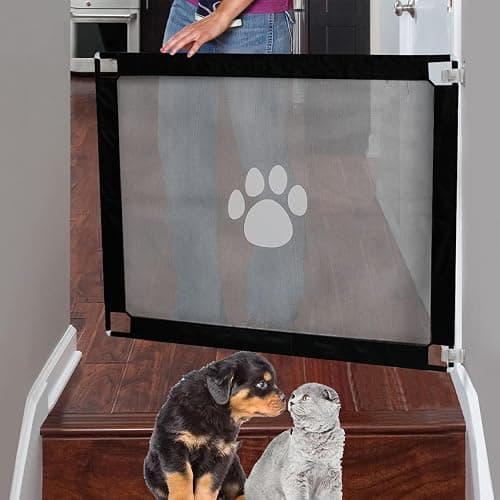 Dog Gate for House Stairs Doorways - Thickened Metal Tube Fixing, Easy Install Anywhere (39.4X31.5in) - Image 1
