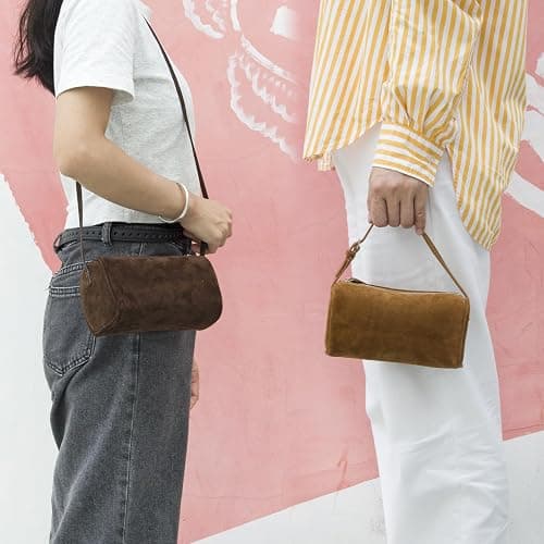 DONNAIN Premium Suede Leather Crossbody Purses for Women, Small Shoulder Bag with Adjustable Strap and Crossbody Hobo Bag thumbnail 2
