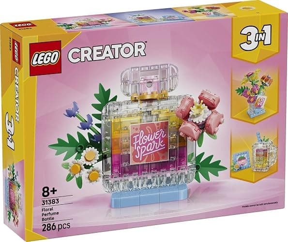 Lego Creator 31383 Perfume Bottle: Flower Crush Toy, Birthday Gift, Blocks, Girls, Boys, Kids, 8 Years Old, 9 Years Old, 10 Years Old, Elementary School, Bouquet, Artificial Flowers, Decoration thumbnail 9