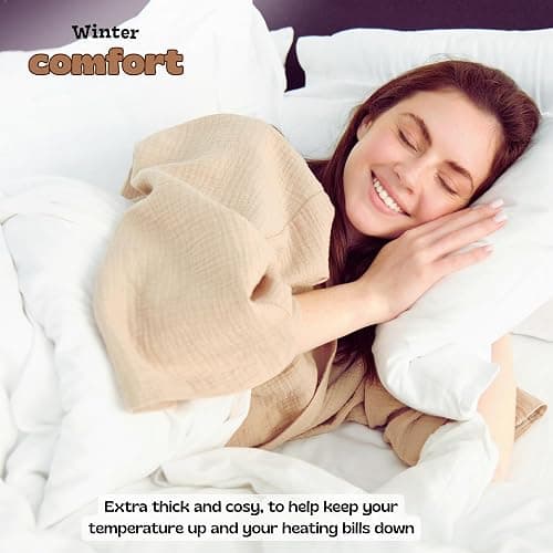 GG GONZALO GRACIA King Duvet 16.5 Tog | Extra Warm & Cosy Winter Duvets for Cold Nights | Made in UK Quilt | Anti-Allergy, Breathable & Hollowfibre Filling Duvets (King, 225x220cm) thumbnail 6
