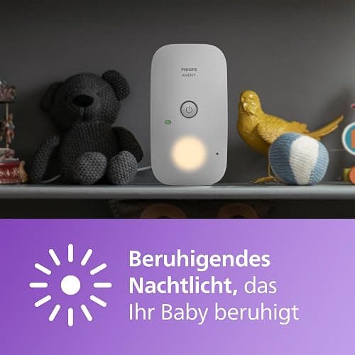 Philips AVENT DECT-Audio-Babyphone, Gegensprechfunktion, störungsfrei, 330 Meter Reichweite, 24 Stunden Akkulaufzeit, Smart ECO-Modus, Nachtlicht, SCD503/26 thumbnail 5