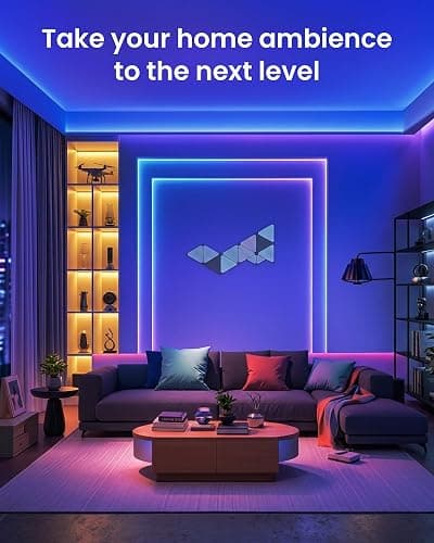VOLIVO LED Strip Lights for Bedroom 200ft, Smart Bluetooth RGB Light Strips with App Control & Music Sync, Color Changing LED Lights for Room, Home, Party Decor thumbnail 2
