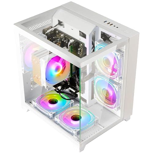 LXZ Desktop PC Computer Ryzen 5-5600GT 8 core 3.6GHz, 16G DDR4 RAM, 1TB NVME SSD, Tower Computer with Wi-Fi & 400W Power Supply for Working thumbnail 6