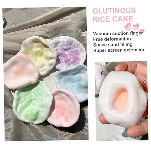 6Pcs Stress Balls, Colorful Sand Glutinous Squeeze Balls for All Ages, Portable Shapeable Anxiety Relief Toys for Office, School, or Travel thumbnail 6