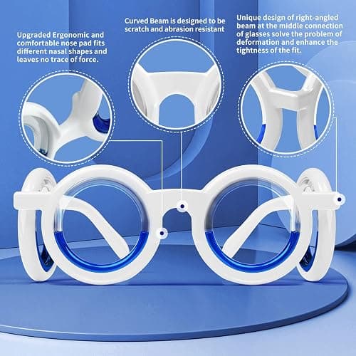 Hion Motion Sickness Glasses,Relieve Carsickness Airsickness Seasickness Glasses,Ultra-Light Portable Nausea Vertigo Glasses, No Lens Liquid Glasses for Adults or Kids(Violet-1Pair) thumbnail 2