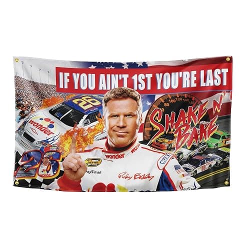 OOOYIY If You Ain't 1st First You're Last Flag College Flags 3×5 Feet Funny Poster Banner Wall Outdoor Hanging Flag with 4 Brass Grommets for College Dorm Room Decor - Image 1