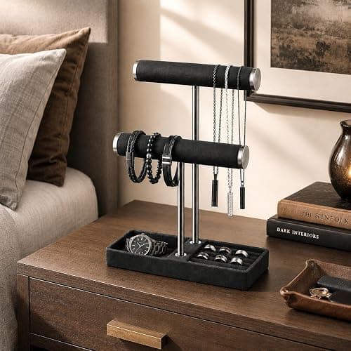 2-Tier | Bracelet/Ring Display | Black thumbnail 5