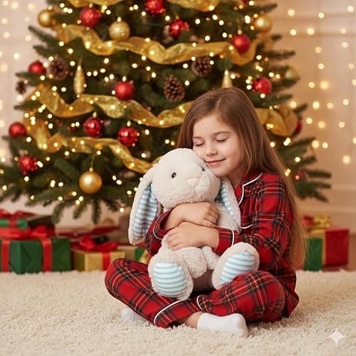 WEIGEDU Beige Cream Bunny Rabbit Stuffed Animals Plush Toys | For Kids Girls Boys Baby, Birthday Bedtime Gift, 17.7 inches thumbnail 6