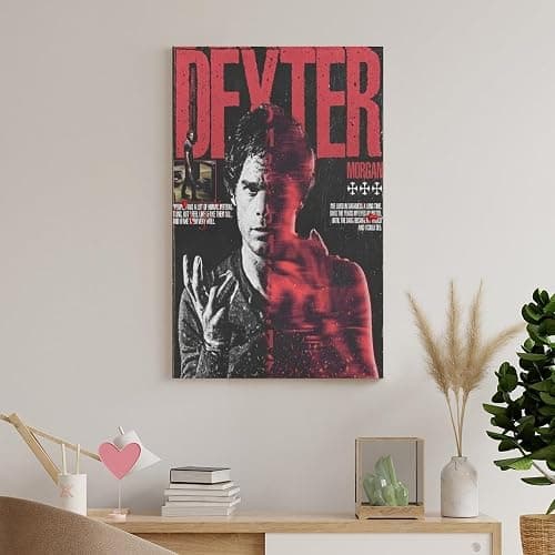 Dexter Movie Poster Canvas Wall Art Print For Room Aesthetic And Decor Poster For Bedroom Living Room Bathroom Kitchen Office Decor 08x12inch(20x30cm) Unframe-style - 08x12inch(20x30cm) - Unframe-style thumbnail 8