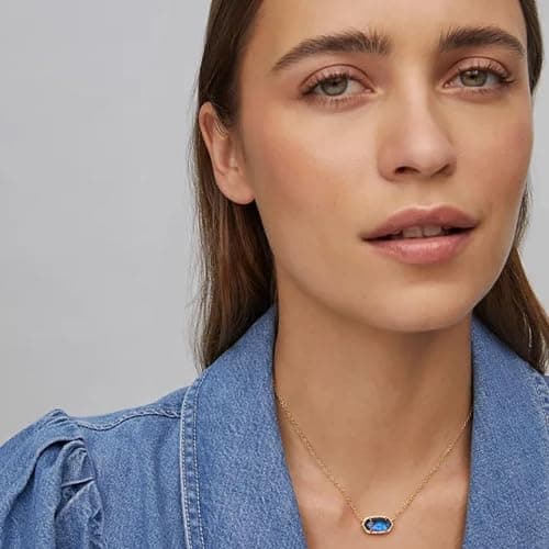 Kendra Scott Elisa Pendant Necklace for Women, Fashion Jewelry, 14k Gold-Plated thumbnail 4