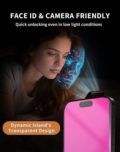 2 Pack Gradient for iPhone 14 Pro Max Privacy Screen Protector for iPhone14ProMax 6.7inch Tempered Glass [Auto-Installation] Anti Spy Anti Blue Light Eye Protection HD Clear Anti-Scratch No Bubble thumbnail 7