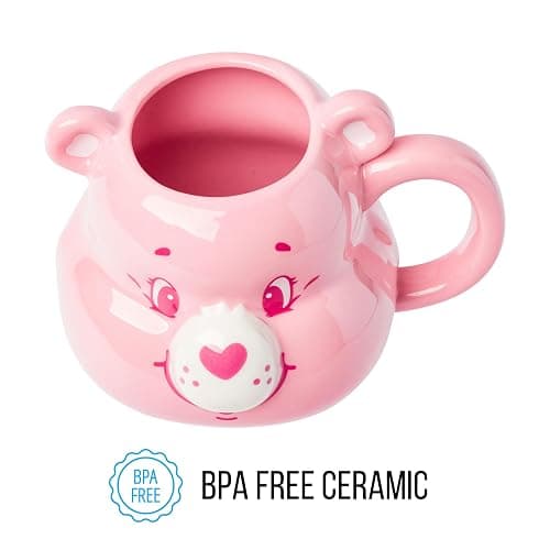 Silver Buffalo Care Bears Cheer Bear Ceramic 3D Sculpted Mug, 20 Ounces thumbnail 7