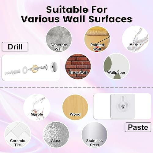alldomess Floating Shelves for Wall,4 Pack 15.7’’x 3.5’’Adhesive Acrylic Shelves Organizer for Book Toy Photo Makeup,Wall-Mounted Kids Storage for Bathroom,Bedroom,Nursery,Iridescent Butterfly thumbnail 7