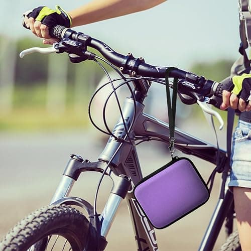 Vlogging Camera Case Compatible with for Duluvulu/for VJIANGER/for JGIPL/for TEBNGIHNM 4K Digital Cameras for Youtube. Vlog Camera Carrying Storage for Lens, Cable and Other Accessories - Purple thumbnail 7