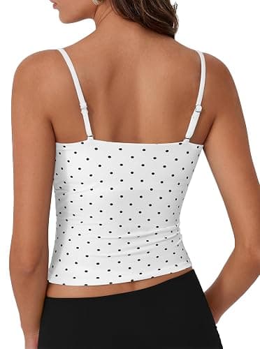 SUUKSESS Women Cotton Double Layer Unpadded Cami Summer Basic Going Out Tops thumbnail 4