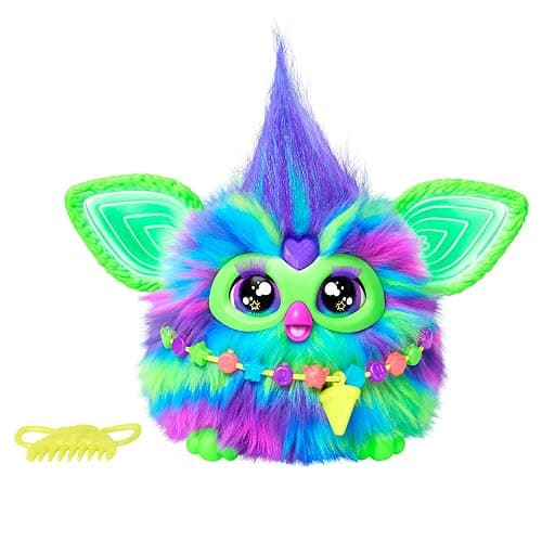 Furby Galaxy Edition, Glow in The Dark, 15 Fashion Accessories, Interactive Plush Toys for 6 Year Old Girls & Boys & Up, Voice Activated Animatronic (Amazon Exclusive) - Image 1