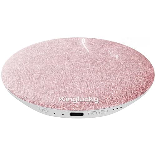 Kinglucky Pillow Speaker for Sleeping, Mini Bluetooth Speaker Under Pillow with Built-in Pink Noise White Noise Sound Machine for Sleeping, Headphone-Free Sleep Speaker for Side Sleeper Pink - Image 1