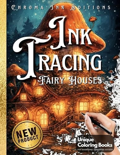 Fairy Houses Outline Book  - Image 1