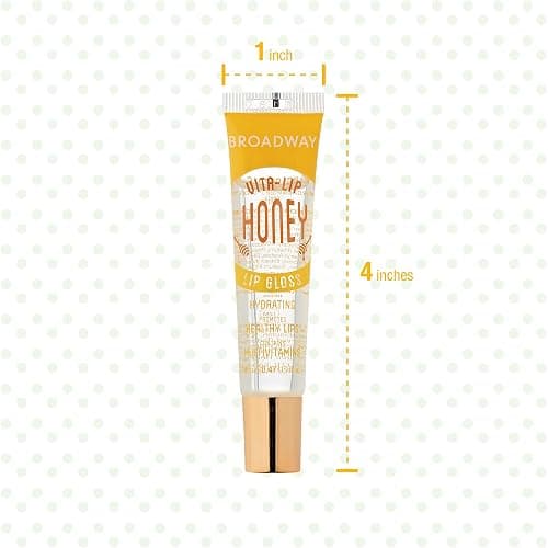 Ruby Kisses Broadway Vita-Lip Clear Lip Gloss (10 Pack), Hydrating & Soothing Formula with Vitamin, High-Shine Non-Sticky Lip Balm with Mint, Rosehip, Coconut, Mango, Argan, Honey, Shea, Cherry, Peach thumbnail 8