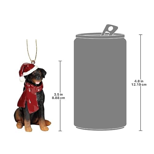 Rottweiler christmas holiday ornaments thumbnail 3
