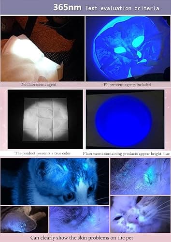 DARKBEAM UV 365nm Light Wood's lamp Blacklight Ultraviolet Flashlight LED Portable Mini Handheld Torch Detector for Dog Urine Pet Stains 370nm Anti-counterfeiting Identification, Resin Curing thumbnail 8