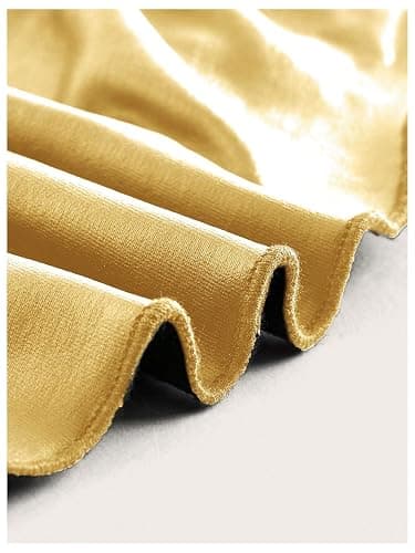 MakeMeChic Women's Gold Tops Leather Tube Tops Fall Club Fitted Shirts | Gold Tube Tops, Concert Outfits, Strapless Crop Tops for Women, Going Out, Fall, Gothic thumbnail 4