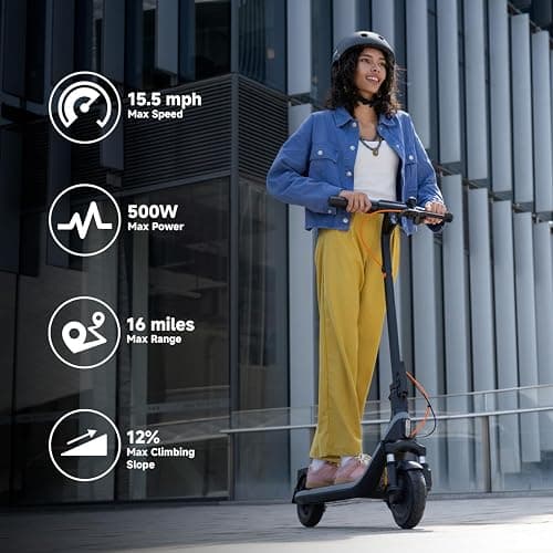 Segway Ninebot E2 Plus II/E2 Pro/E3 Pro Electric Scooter, 15.5–20 MPH, Long Range, Dual Elastomer Suspension (E3 Pro only), Foldable Adult Scooter, UL 2272 & 2271 Certified thumbnail 4