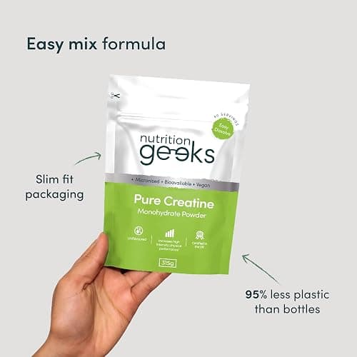 Pure Creatine Monohydrate Powder - 315g (90 Servings) - Easy Dissolve Creatine Powder, Unflavoured & Micronised (Not Creatine Gummies or Creatine Tablets), Vegan Creatine for Women and Men thumbnail 7