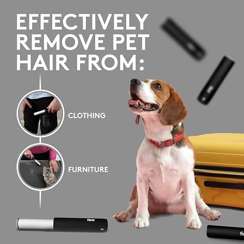 Flint Classic Black Retractable Mini Lint Roller with 90 Extra Sticky Sheets, Small and Portable Lint Roller, Ideal Pet Hair Remover, Travel Lint Rollers for pet Hair Extra Sticky thumbnail 6