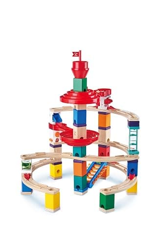Hape Wooden Quadrilla Super Spirals Marble Run STEM Toy for Kids 4+ Years thumbnail 4