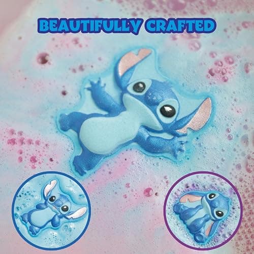 Stitch Bath Bombs for Kids, Fun Bright Rainbow Colors, Raspberry Scented for Kids, Ages 3+, by Townley Girl thumbnail 5