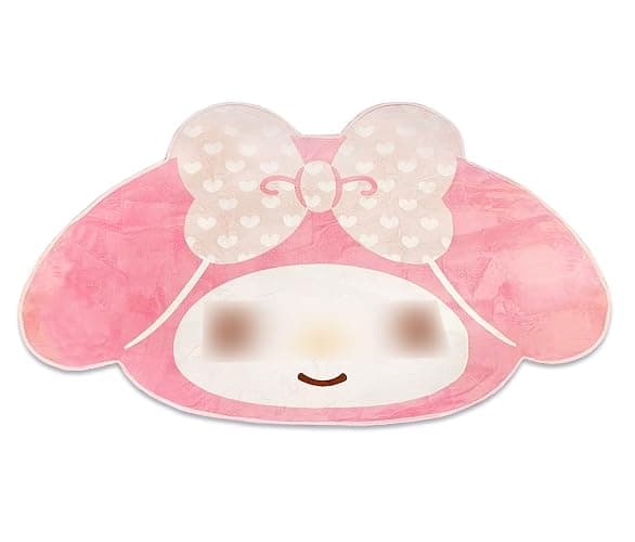 WAXJJDW Anime Bunny Pattern Cute Fur Area Rug Blanket Rug Non-Slip Door Floor Mats Carpet for Home 40 * 60cm Pink thumbnail 5