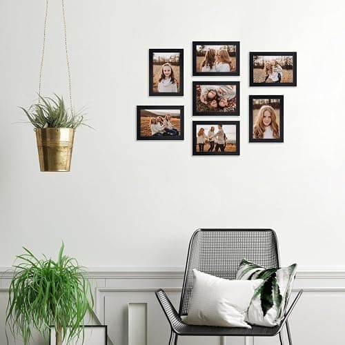 Giftgarden 3.5x5 Picture Frame Black Thin Photo Frame 3 by 5 for Wall and Tabletop Display, Single thumbnail 2