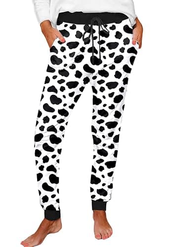 Deerose Women Christmas Pajama Pants Elastic Waist Xmas PJ Pants with Pockets - Image 1