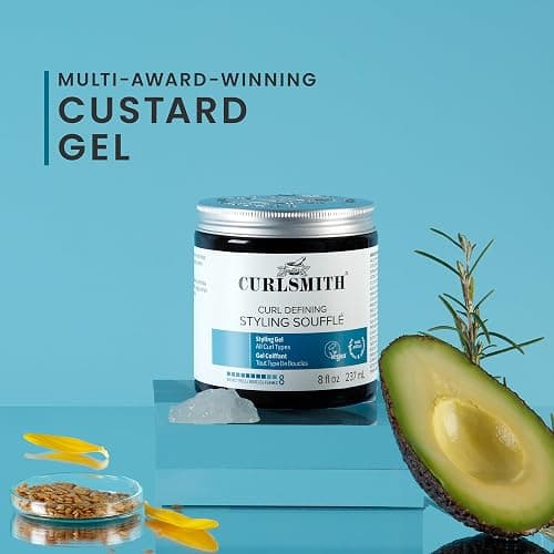 Curlsmith Curl Defining Styling Soufflé - Gel a tenuta forte per ricci, definizione, vegano e cruelty free (8 oz) thumbnail 7