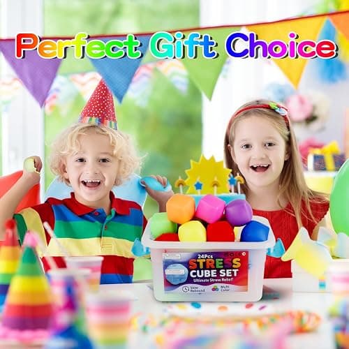 Mini Stress Cubes – Bulk Sensory Fidget Toys for Classrooms, Party Favors & Anxiety Relief – Slow Rising, Non-Toxic Desk Toys for Kids/Adults thumbnail 2