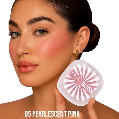 Blush for Cheeks, Strawberry Pink Matte Powder Blush Palette, Vegan,Cruelty-Free, High Pigment, Long Lasting, Buildable, Lightweight, Velvety Smooth, Natural-Looking Makeup, 0.1 Ounce PEARLESCENT PINK | Bright strawberry pink shade with a soft matte finish and buildable color thumbnail 7
