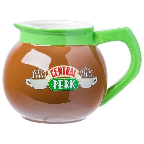 Silver Buffalo Friends Central Perk Coffee Pot Ceramic 3D Sculpted Mug, 20 Ounces - Image 1