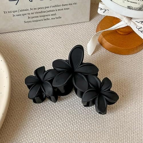 4Pcs Flower Hair Clips for Women Hair Claw Clips Set Nonslip Strong Hold Thick Thin Curly Hair thumbnail 3