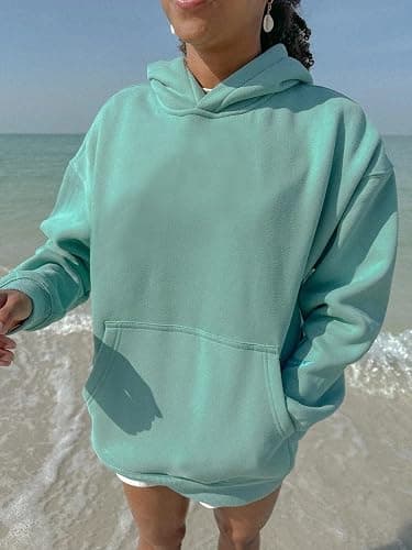 ROAONOCOMO Women Y2K Embroidered Hoodie Floral Graphic Oversized Pullover Hoodie Cute Animal Pocket Hooded Sweatshirts thumbnail 2